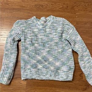 So spacedye tie dye knit sweater